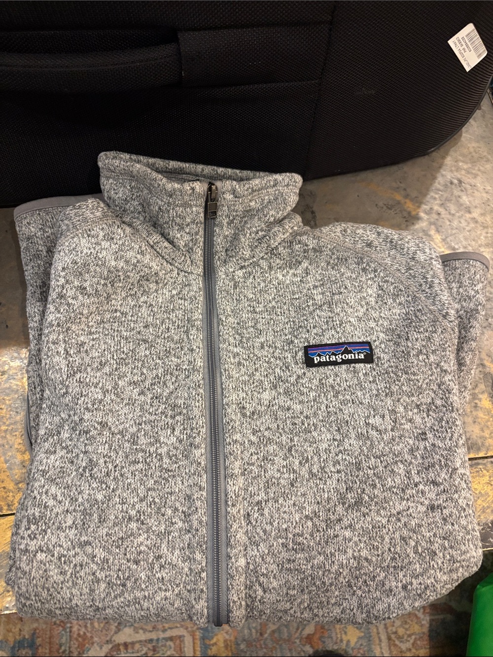 Patagonia Heather Gray Full‑Zip Fleece Jacket